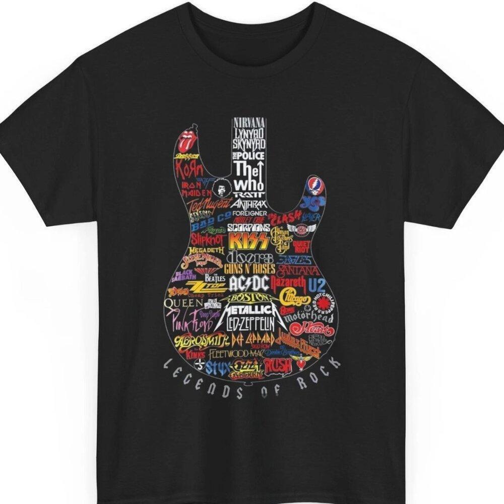 Rock Legend Tee, Musician Shirt, Guitar Player Gift, Concert Band T-Shirt